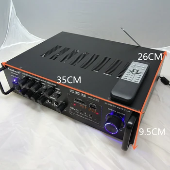 Kaolanhon 2.0 220V/12v mājas audio bluetooth pastiprinātājs liela jauda 500W subwoofer profesionālās audio mājās pastiprinātājs TAV-6188BT