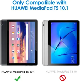 2gab Tablete Rūdīta Stikla Ekrāna Aizsargs Vāks Huawei MediaPad T5 10 10.1 Collu HD Acu Aizsardzības Plēves