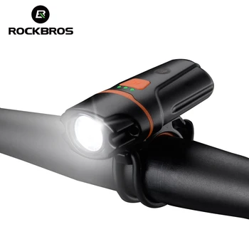 ROCKBROS Mini Velosipēda Lukturu USB Lādējamu MTB Road Bike LED Gaismas Priekšā Ūdensnecaurlaidīgs Velo Lukturīti Power Bank Oranža