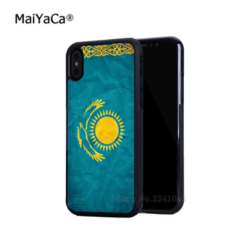 Karoga Kazahstānas mīksta silikona sānu telefonu gadījumos iphone 11 pro max 5s se 6s 6 6splus 7 7plus 8 8plus X XR XS MAKS.