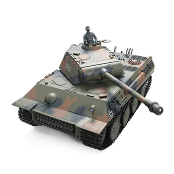 Henglong 1:16 Tālvadības Galvenais Kaujas Tanks šķēršļu izvairīšanās RC Kravas automašīnas Rotaļlieta Dāvana ar Skaņu un LED Gaismas Efekti