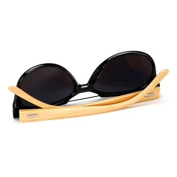 Jaunas ielidošanas Koka Saulesbrilles sieviešu, saules brilles bambusa saulesbrilles par sievietēm, vīriešiem, Spogulis, briļļu retro de sol masculino
