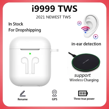 Sākotnējā i9999 TWS Blutooth Austiņas 1:1-pie Auss, Bezvadu Austiņas Stereo Austiņas ar Sporta Earbuds Auriculares Bluetooth Elari