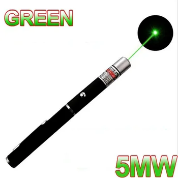 USB augstas enerģijas lāzera pildspalva 201 5 MW, 532nm nepārtrauktā līnija 500 līdz 1000 metriem lāzera klāstu red green