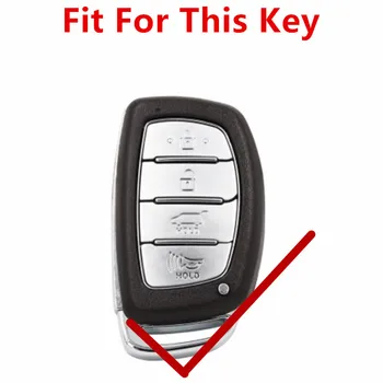 XIEAILI Īstas Ādas 4Button Tālvadības Smart Key Gadījumā Vāks Hyundai IX25/IX35/Elantra/Sonata/I40 S38