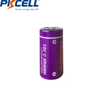 6pcs/daudz PKCELL ER26500 C Izmēra Litija Akumulators 3.6 V 9000mAh 3.6 V Li-SOCl2 Unrechargeable Baterijas PLC Medicīnas Ierīcēm