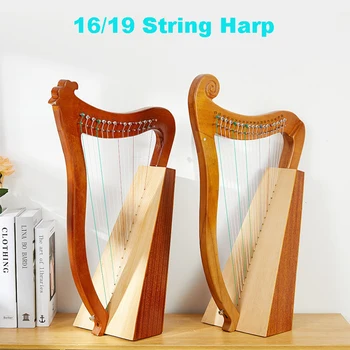 19 String Augstas Kvalitātes Lira Portatīvo Mūzikas Instruments-Arfa 15-Stīgas Masīvkoka Un Finiera Lira Stīgu Instrumentu