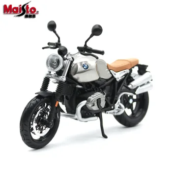 Maisto 1:12 4 stilu, motocikls, velosipēds Modelis Rotaļlietu BMW R nineT Scrambler S1000RR HP2 SPORT R1200 GS moto rotaļlieta ar lodziņu