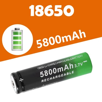 Noderīga Drošu Praktiski Uzlādējams 18650 Baterijas 5800mAh 3,7 V Izturīgs Uzlādējams 18650 Baterijas