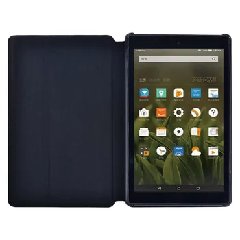 Iespiests Ādas Tabletes Apvalks uz Lietu Amazon Fire 7/HD 8 /HD 10 Alexa - Karikatūra Stils Soft Shell Flip Tablete Gadījumā