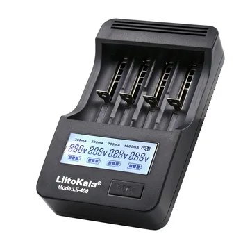 Liitokala Lii-400 18650 3,7 V 26650 21700 16340 18350 14500 AA Uzlādējamas Baterijas Lādētājs