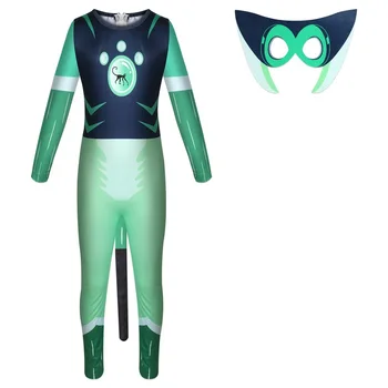 Zēnu Apģērbs Savvaļas Kratts Anime Cosplay Kostīmu Radījums Jauda Jumpsuit Masku Masku Karnevāls Puse, Bērni, Drēbes Halloween Kostīms