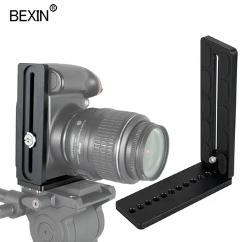 BEXIN universālā Pagarinās L Formas Vertikālā Fotografēšana Ātri Atbrīvot L Plāksnes Turētājs Rokturis 1/4 skrūve Nikon konans sony DSLR Kameras
