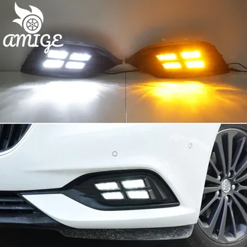 LED dienas gaitas lukturi Daylights, Lai Opel Insignia 2017 2018 2019 LED Dzeltens Pagrieziena Dienas Gaitas Lukturi