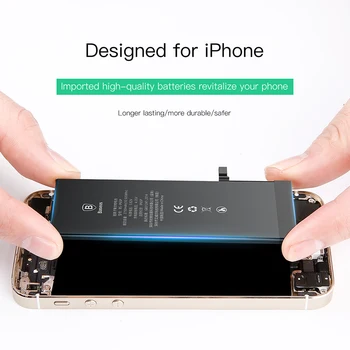 Baseus Akumulators iPhone X Xr Xs Max 8 7 6 s 6s Plus 6plus 7plus 8plus Nomaiņa Batterie Sākotnējā Bateria Par iPhone7 7P 8P