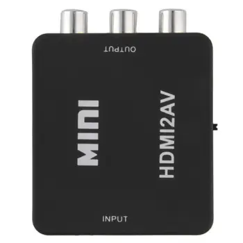 Mini 1080P HDMI Composite, lai RCA Audio-Video AV CVBS Pārveidotāja Adapteris HDTV