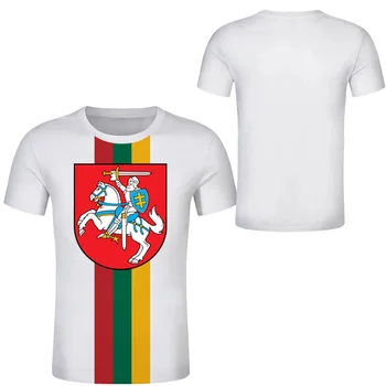Lietuva Pasūtījuma DIY tshirts Lietva Tauta Karoga mīļākais Tee Kreklu Pielāgot LIETUVA LT Valsts Komanda, vecāku-bērnu, vīriešu apģērbs