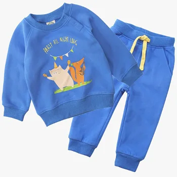 ZWY296 Jaunu Zēnu Apģērbu Komplekti, Pavasara Rudens Baby Bērnu Kokvilnas Komplekti Zēnu Treniņtērpi Bērniem, Uzvalkus ar garām Piedurknēm T Krekls+Bikses Bezmaksas shipp