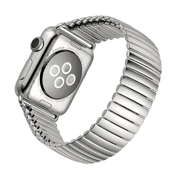 Nerūsējošā Tērauda Elastība Siksnu Apple Skatīties Joslas 44mm 42mm 40mm 38mm par Iwatch 5/4/3/2/1 Metāla Saiti Aproce Watchband