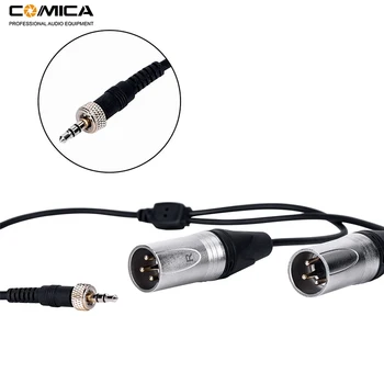 Comica SPM-DS-XLR 3.5 mm TRS, lai Dual XLR Stereo Audio Izejas Kabeļa Adapteris, lai Comica Bezvadu Mikrofonu Sistēmas