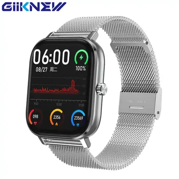 GIIKNEW DT35 Smart Skatīties EKG PPG Sirds ritma Monitors asinsspiediens Fitnesa Tracker Smartwatch P8 Pro Smart Pulksteņi Vīriešu Sieviešu