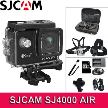 SJCAM SJ4000 GAISA Action Camera WiFi 4K Deportiva 2,0 collu LCD Ekrāns 30m Ūdensizturīgs Korpuss Mini Ķivere SJ 4000 Cam Sporta Kameras