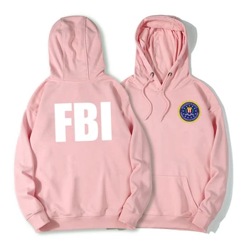 FIB Policijas pelēkā vārna Vīriešiem Smieklīgi Izdrukāt sporta Krekls Sievietēm Vilnas Hoody Kokvilnas Pulovers Kapuci Silts Ziemas Apģērbs Cosplay