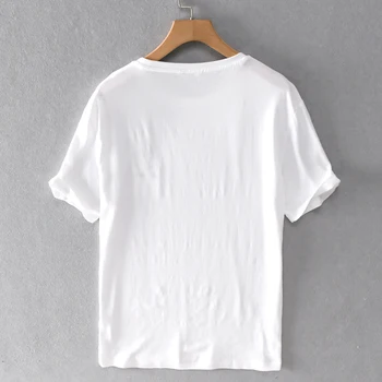2020. gada Vasarā jaunu zīmolu vīriešu t krekls veļa modes gadījuma t-krekls vīriešiem balta, apaļa kakla vīriešu t ērti t krekli vīriešu