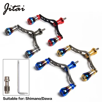 Jitai DIY Vērpšanai Dubultās Spoles Rokturi Shimano Daiwa , 4BBs CNC Rokturi, Augstas Precizitātes Mašīnas Stūres Rokturi