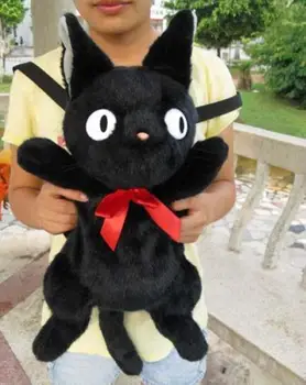 50cm Garš Studio Ghibli Melns Kaķis Jiji Kiki ' s Delivery Service Mugursoma Plīša Spilvenu Gfit Rotaļlietas