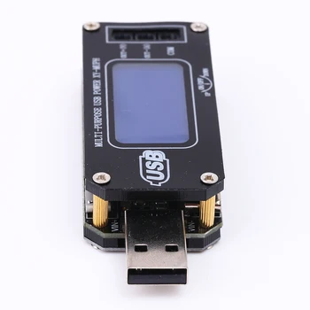DC USB Solis uz AUGŠU/uz Leju Barošanas Modulis Palielināt Buks Pārveidotājs, LCD Voltmetrs Ammeter Akumulatora Jaudu un Testeris Temperatūras Displejs
