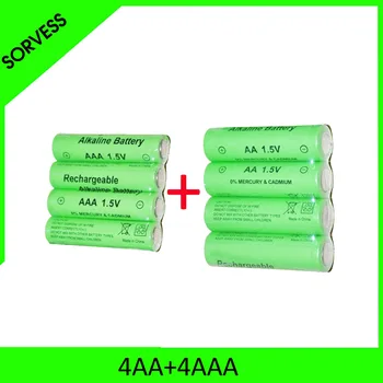 Sorvess 1,5 V Uzlādējamās AA Baterijas AAA Alkaline 2000-3000mah Par Lāpu, Rotaļlietas, Pulkstenis, MP3 Atskaņotājs Aizstāt Ni-Mh Akumulatoru