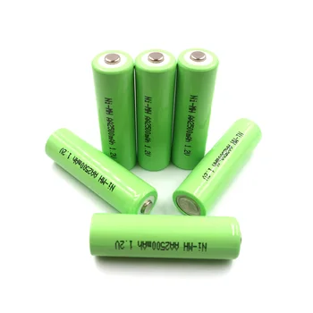 AA 2500mAh 4 gabali 2.5 Ah Akumulators NI-MH Batteria Baterijas Kameru, rotaļu pulkstenis, zibspuldzes, Tālvadības pults