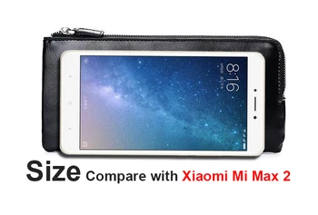 Maks ādas gadījumā xiaomi Mi MAX 3 2 max3 max 3 Mi Max3 Pro 3pro MAX2 Segtu Augstas Kvalitātes Ādas maku Gadījumā Karti Kabatā