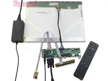Yqwsyxl Komplekts LTN133AT09 TV+HDMI+VGA+AV+USB LCD LED ekrānu Kontrollera Draiveri Valde