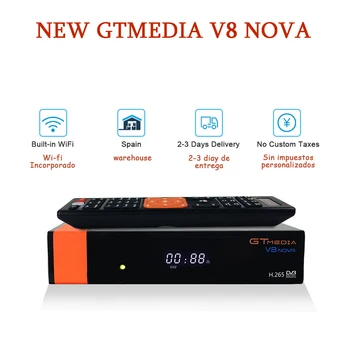 Satelīta Dekoderi GTMEDIA V8 Nova DVB-S/S2 Astra 19.2 E Satelīta TV Uztvērēju, izmantojot WiFi, Ethernet SCART HEVC H. 265 1080P Full HD