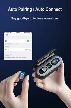 Tws Biznesa Earbuds F9-5C Bluetooth Austiņas Ūdensizturīgs Austiņas Aktīvās Trokšņu Slāpēšanas par Xiaomi Iphone, Huawei