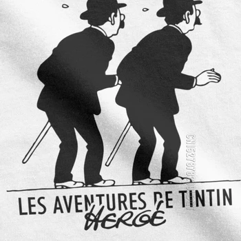 Jauno Modes Tin Tin The Adventures Of Tintin T-Krekls Vīriešiem Apkalpes Kakla Kokvilnas T Krekls Vīriešu T Pamata Tees Plus Lieluma Galotnēm