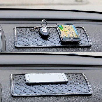 Auto Rotājumi Dimanta Dekoru Paneļa Sticky Pad GPS Tālruņa Turētājs Auto Iekšējā Anti Slīdēšanas Paklājiņš, Automašīnu Piederumi 27x15cm