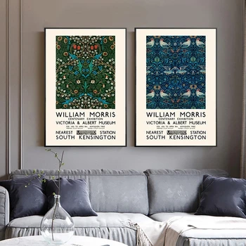William Morris Viktorijas un Alberta Muzejs Izstāde Kanvas Glezna Plakāti un Izdrukas Sienas Art Attēlus Dzīvojamā Istaba