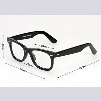 Retro Brilles Optiskās brilles, Rāmis Vīriešu, sieviešu acetāta rāmis briļļu dekoratīvās Tuvredzība, Optiskās brilles Recepšu RĀMIS