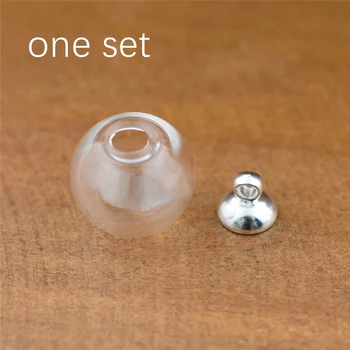 10set 6-25mm dobas stikla bumbu ar pērlītēm klp uzstādīt lode stikla flakoniem kulons stikla pudele pasaulē rotaslietas secinājumi