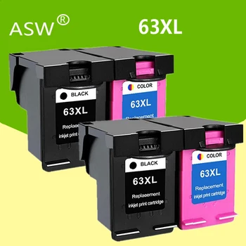 ASW 63XL Tintes Kasetnes Nomaiņas hp 63 XL Tintes Kasetnes HP63 par Deskjet 1110 2130 2131 2132 3630 5220 5230 5252 Printeri