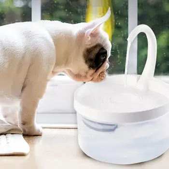 Pet Cat Strūklaka LED Zilās Gaismas USB Powered Automātiskā Ūdens Padeves Kaķis Pakārtotā Dzert Filtrs Pet Cat Ūdens Bļoda поилкадля кошек