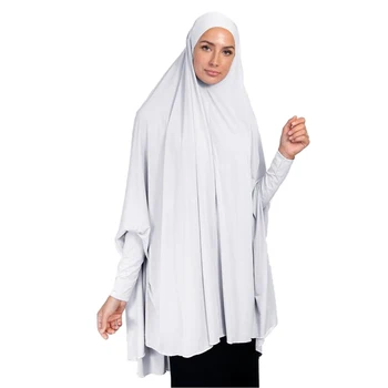Musulmaņu Sievietēm, Lieliem, Hijab Lūgšanu Šalle Khimar Amira Islāmu Pilnībā Segtu Niqab Burqa Ilgi Jilbab Abaya Arābu Gaisvadu Kostīmi Ramadan
