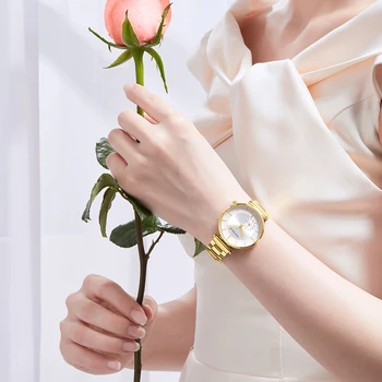 MINIFOCUS 2020. gadam Dāmas rokas pulksteņi Kleita Zelta Kvarca Skatīties Sievietes Mīļotājiem Meitenes Dāvanas Luksusa Pulkstenis Sieviete Ūdensizturīgs Montre Femme