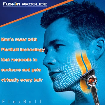 Gillette Fusion Proglide Vīriešiem Rokasgrāmata Skuveklis Bārdas Mašīna Skūšanās Asmeņi 5 Slānis Kasetes Ar Replacebale Asmens Skuvekļi