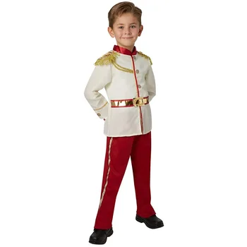 Burvīgs Princis Cosplay Viduslaikos Cēla Karaliskā Halloween Kostīms Bērniem Zēni Karnevāla Puse Parādīt Sniegumu Drēbes