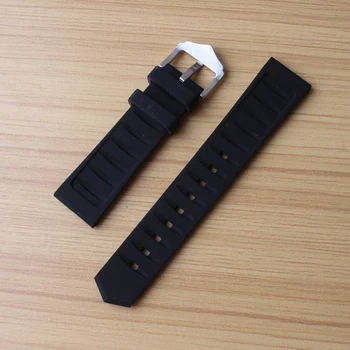 Watchband balta gumija mīksta Ūdensnecaurlaidīga Pulksteņi vīriešu aksesuāri 16mm 18mm 20mm 22mm 24mm modes nomaiņa watchbands siksnas jaunas