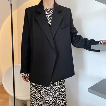 FORYUNSHES Modes Dizaina Vintage Pelēks Uzvalks Jaka Ir 2021. Sieviešu Pavasara korejas Elegants Zaudēt Mežģīnes Up Žakete Mētelis Biroja Oficiālu Jaunas